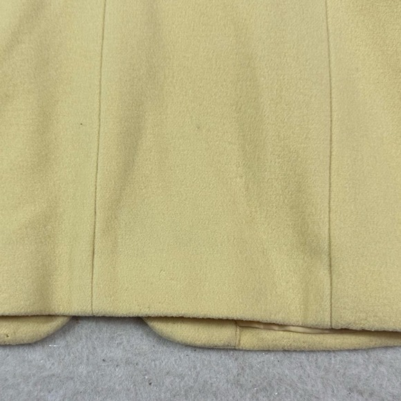 Harve Benard Women’s Vintage Yellow Button Down Wool Cashmere Blazer Size 4 - Picture 4 of 9